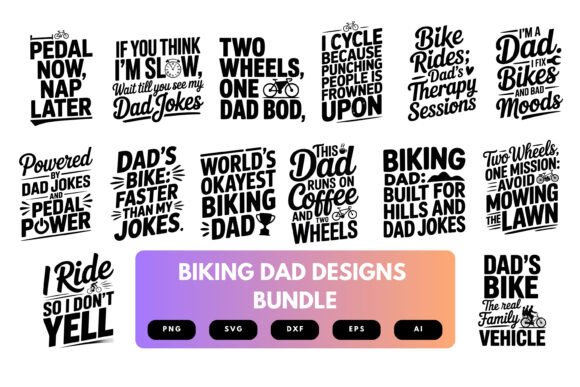 Biking Dad SVG Bundle
