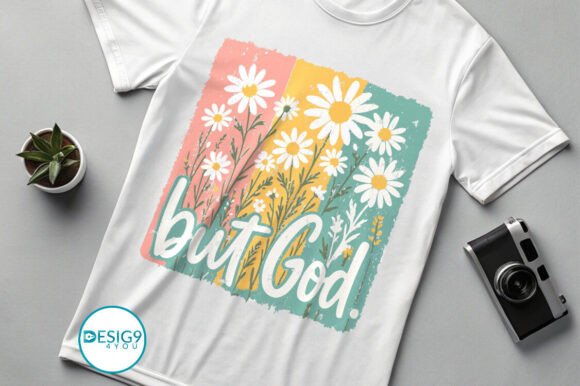 But God Boho Floral PNG SVG