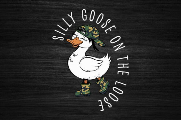 Camo Silly Goose on the Loose Camo SVG