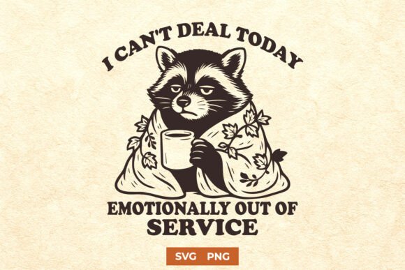 Emotionally out of Service SVG PNG Print