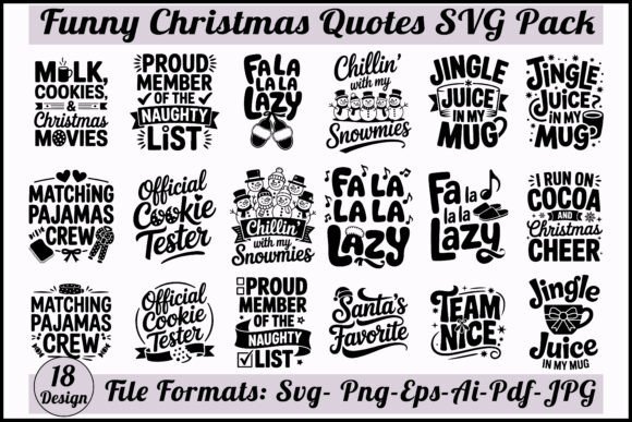 Funny Christmas SVG Quote Pack