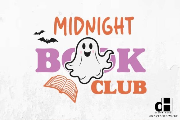 Halloween Book Club Midnight SVG PNG