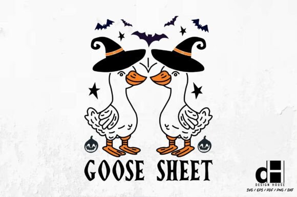 Halloween Goose Goose Sheet SVG PNG