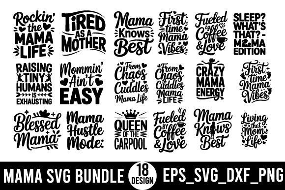 Mama SVG Design Bundle