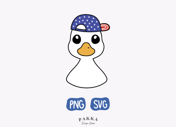 Patriotic Goose Girl PNG SVG