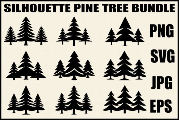 Simple Pine Tree SVG Bundle